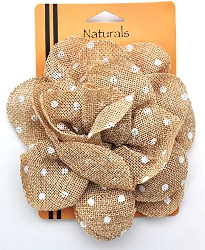 Belagio Enterprises 5 12 Inch Polka Dot Flower Brooch BU-302