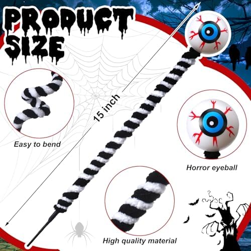 6 Pcs 15 Inch Halloween Eyeball Branches Decor