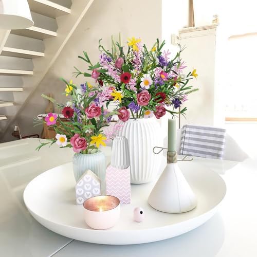 GTIDEA 3 Bundle Artificial Flowers Bouquet Decor