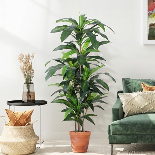 YEPDIN 5 FT Artificial Dracaena Tree with Pot