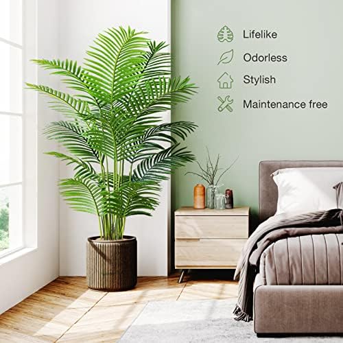 Worth Garden 6ft Artificial Areca Palm 2 Pack