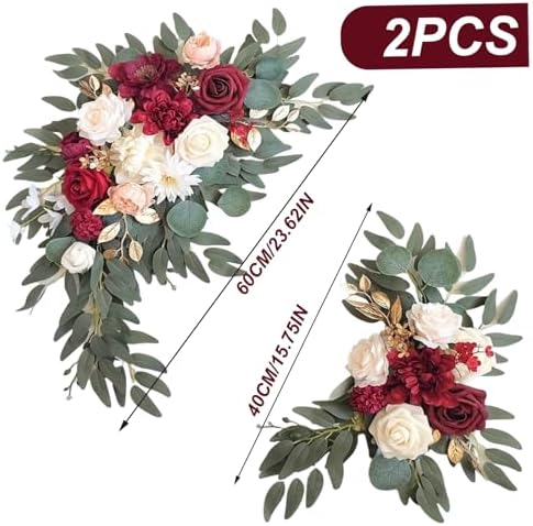 Faux Arch Flower Swag 2Pcs Wedding Decor