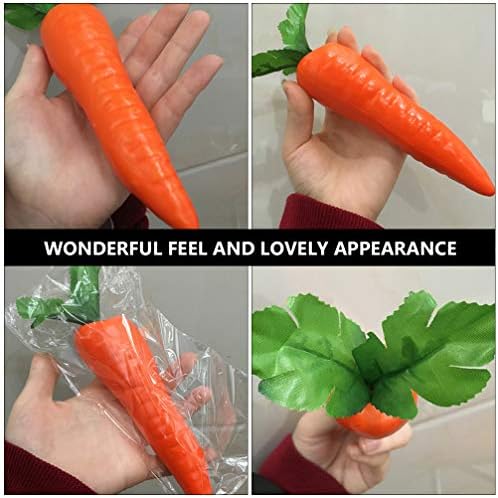 BESTOYARD 12pcs Artificial Carrots for Home Decor and Party