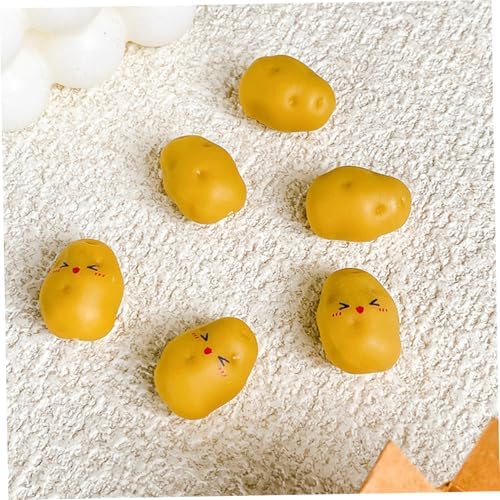 CUCUFA Mini Artificial Potatoes 50Pcs for Dollhouse Decor