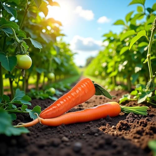 YuanHolumid Orange Artificial Carrot Decor