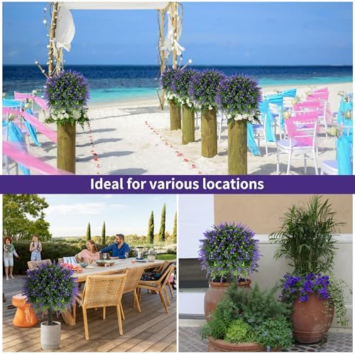 272 Inch Artificial Lavender Topiary Set of 2 with Spike
