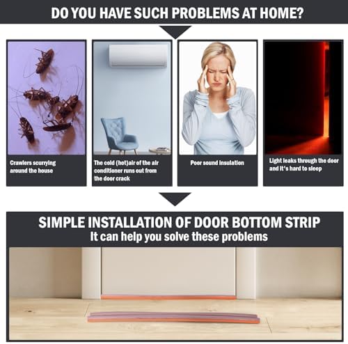 Black Door Draft Blocker 36 Inch Insulation Seal