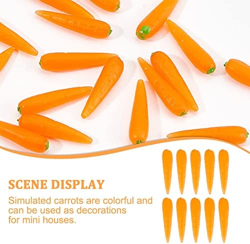OLYCRAFT 30pcs Mini Artificial Carrots for Home Decor