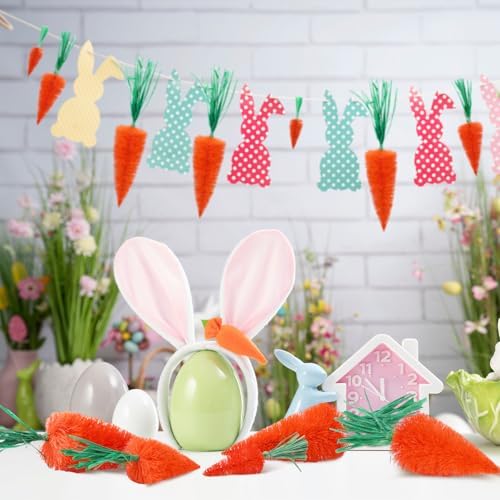 12 Pcs Multisize Artificial Carrots Easter Decor