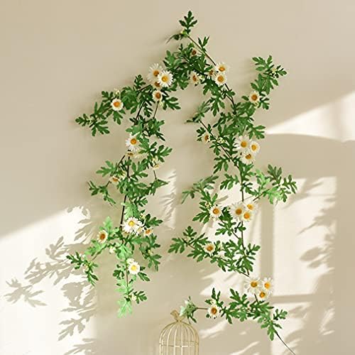 SOMYTING Artificial Daisy Garland 56 Ft White 2pcs