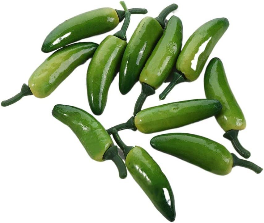 30 Pieces Artificial Chili Pepper Decor for Home Kitchen