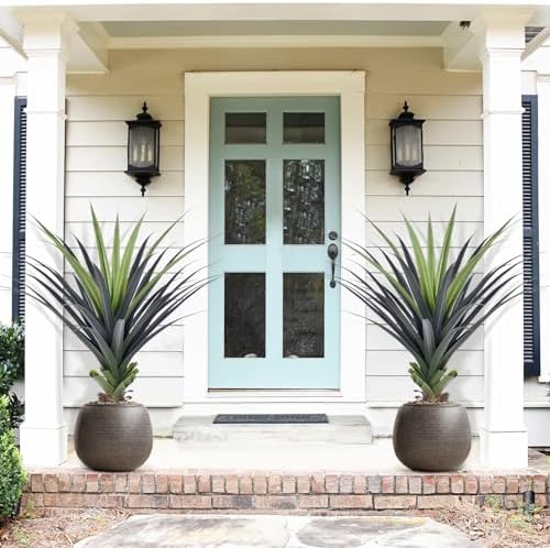 4ft Artificial Spiked Agave Plant Set of 2