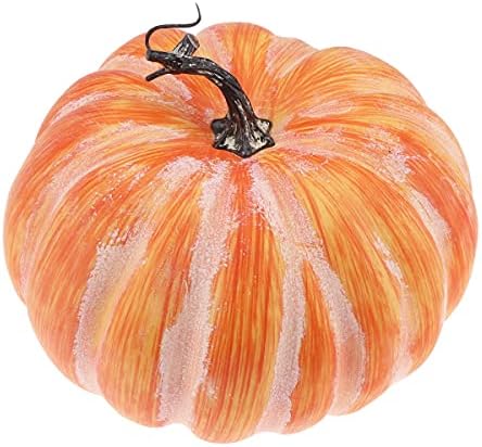 Woration Fake Pumpkin Decoration 84 Inch Yellow Artificial Vegetable