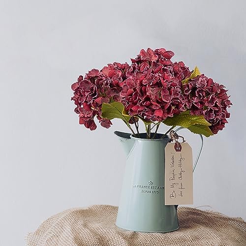 TOPIA Artificial Silk Hydrangea Fall Flowers Bouquet Decorations