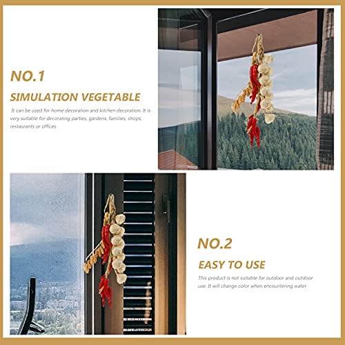 Garneck 3PCS Artificial Vegetable Decor Garland