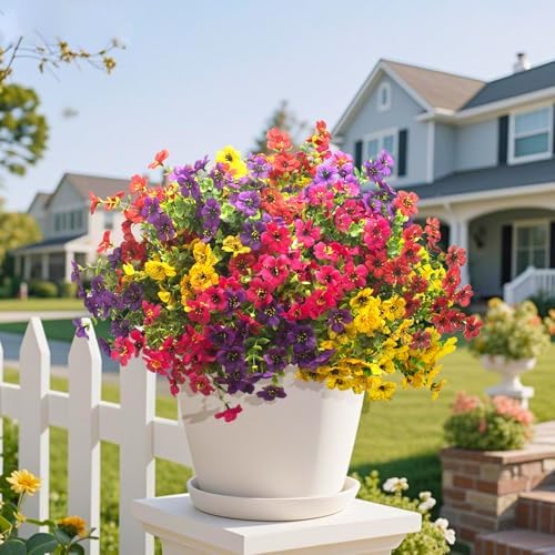 AITISOR 16 Packs Artificial Daisy Flowers Mix Color