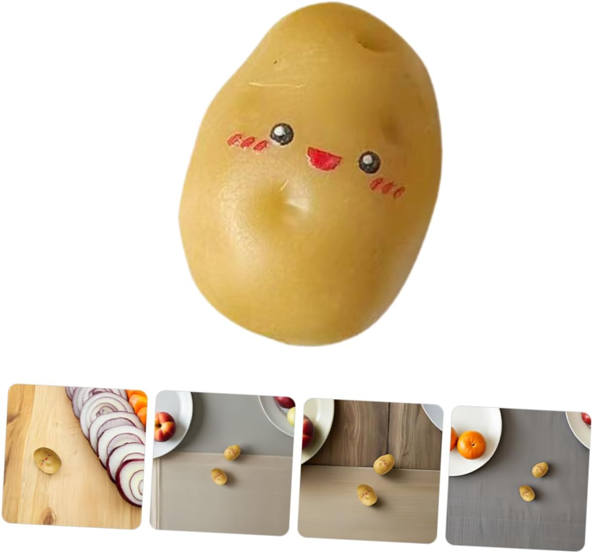 PRETYZOOM 36pcs Mini Artificial Potatoes for Decor and Photography