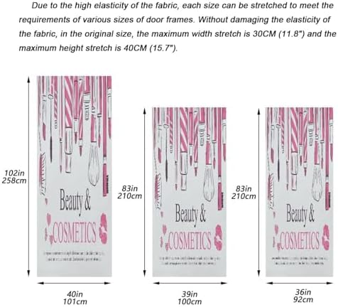 Susiyo Halloween Door Cover Stretch Fabric Door Decoration