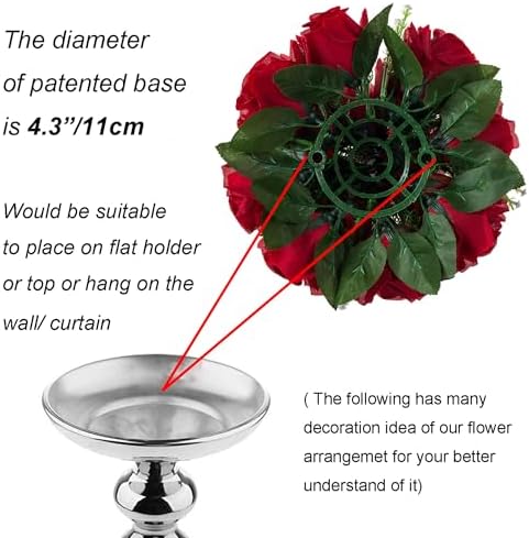 Blosmon Flower Balls Wedding Rose Centerpieces 2 Pcs