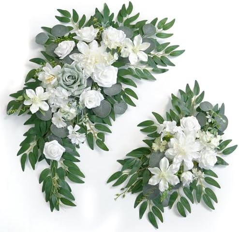 Faux Flower Swag Set of 2 for Wedding Welcome Signs