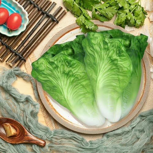 Lorigun Artificial Lettuce 2 Pcs for Home Decor