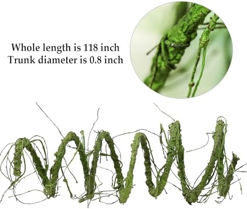 118 Inch Artificial Grapevine Garland for Wall Decor