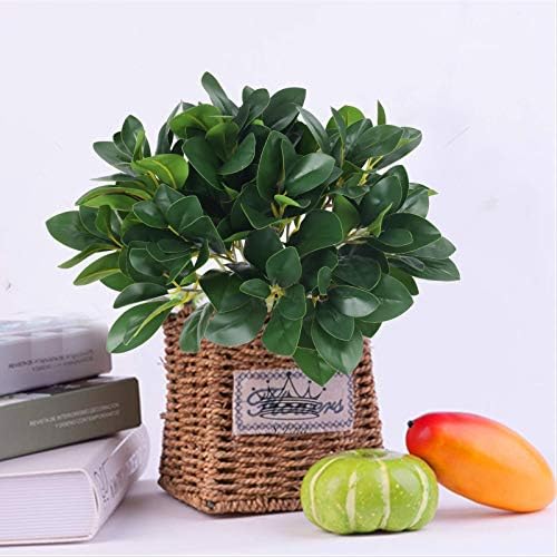 4Pcs Artificial Eucalyptus Shrubs for Garden and Home Decor