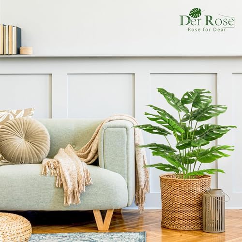 Der Rose 2Packs 28 Artificial Monstera Plants with Pots
