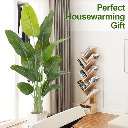 Lifelike Bird of Paradise Artificial Plant 6ft Faux Banana Leaf Tree