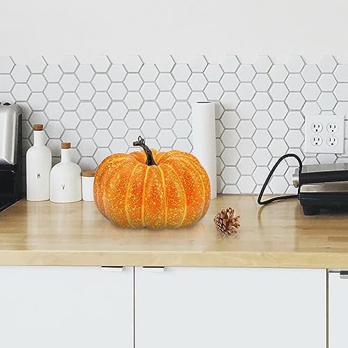 77 Inch Artificial Halloween Yellow Pumpkin for Decor