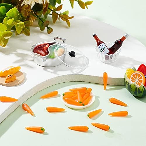 OLYCRAFT 30pcs Mini Artificial Carrots for Home Decor