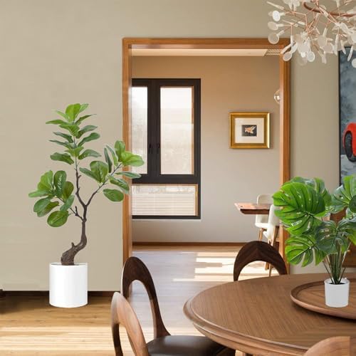 Artificial Fiddle Leaf Fig Tree 49 Fake Potted Plant for Home Office