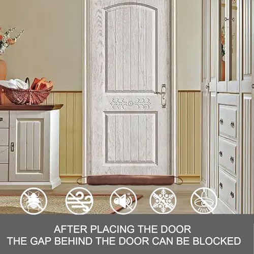 WiseTigris Door Draft Stopper Brown 36 Inch