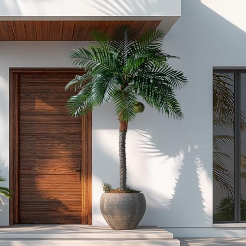 Erimda 82FT Artificial Phoenix Palm Tree with Coconut Fruit