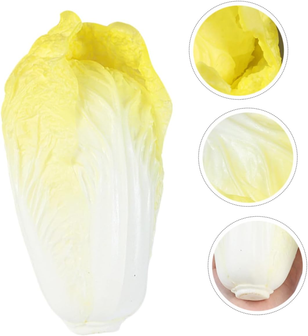 Lifelike Fake Cabbage Artificial Vegetable Decor for Home and Kitchen