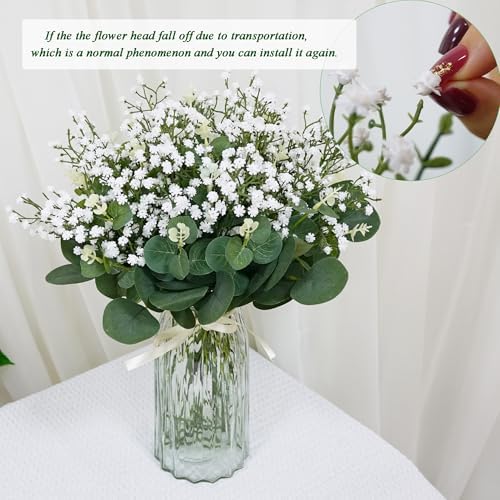 54PCS Long Artificial Babys Breath Flowers for Decorations