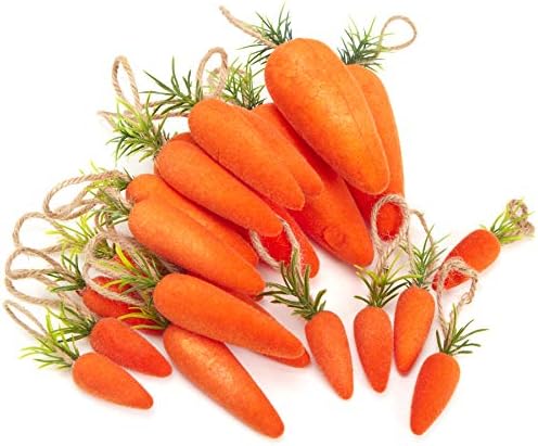 Athoinsu 22 Piece Easter Carrot Foam Decor Set