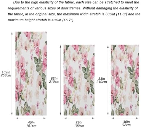Susiyo Watercolor Orchid Halloween Door Cover