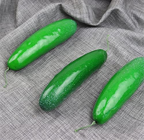 3 Pcs Artificial Lifelike Green Cucumber Fake Vegetable Decoration 1