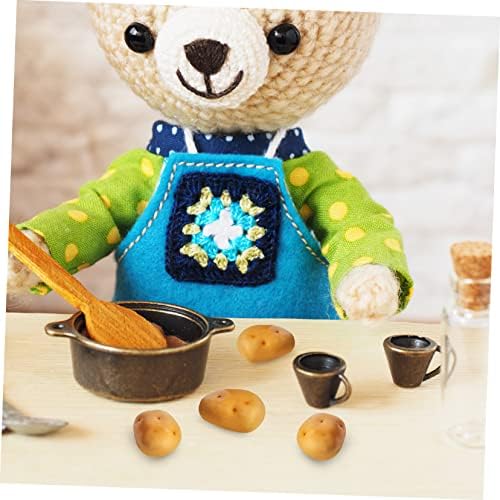 Vaguelly 20Pcs Mini Simulation Potatoes Artificial Vegetables Decoration Set