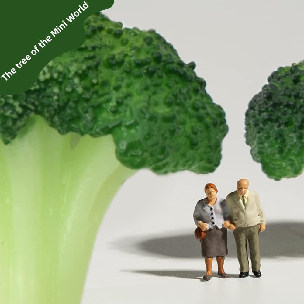 Lifelike Fake Broccoli Slices for Kitchen and Home Decor