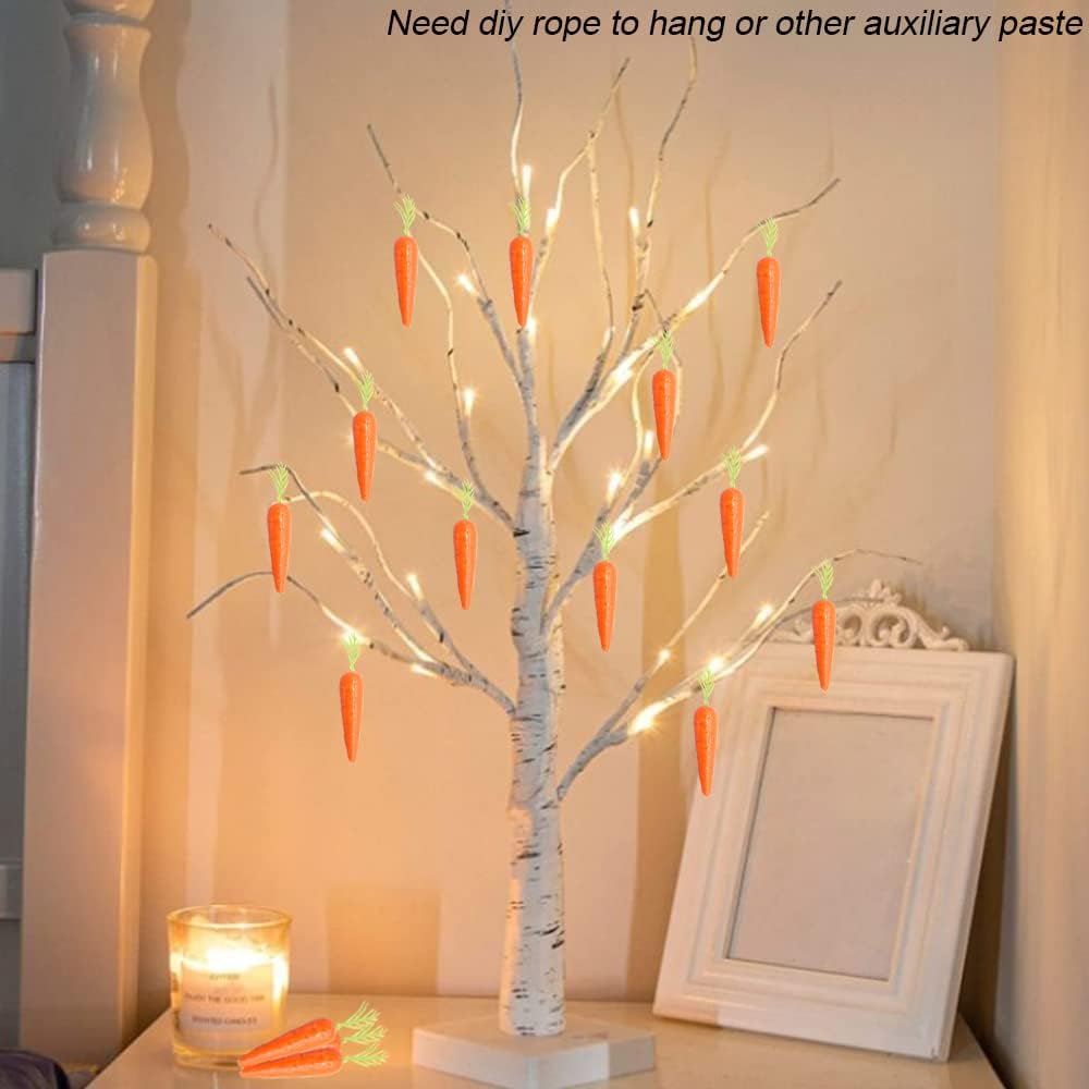 30 Pcs Artificial Mini Carrots for Decoration and Crafts