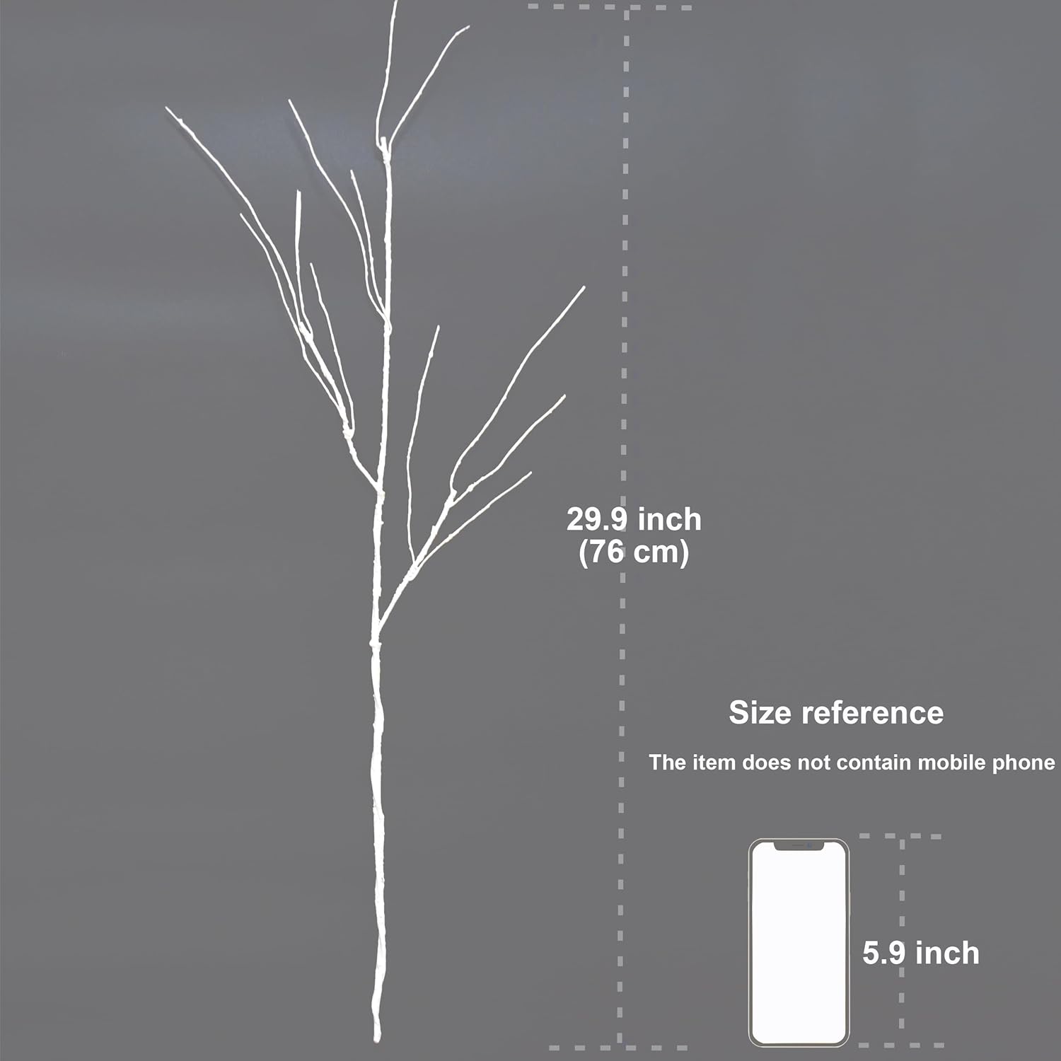 10PCS White Artificial Branches Curly Willow for Vases
