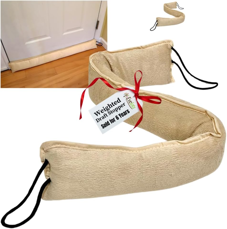 Evelots Draft Stopper 2 Pack - 36 Inch Door Insulation