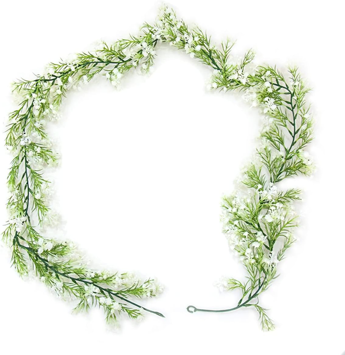 Gypsophila Artificial Flowers Garland 55 Ft White