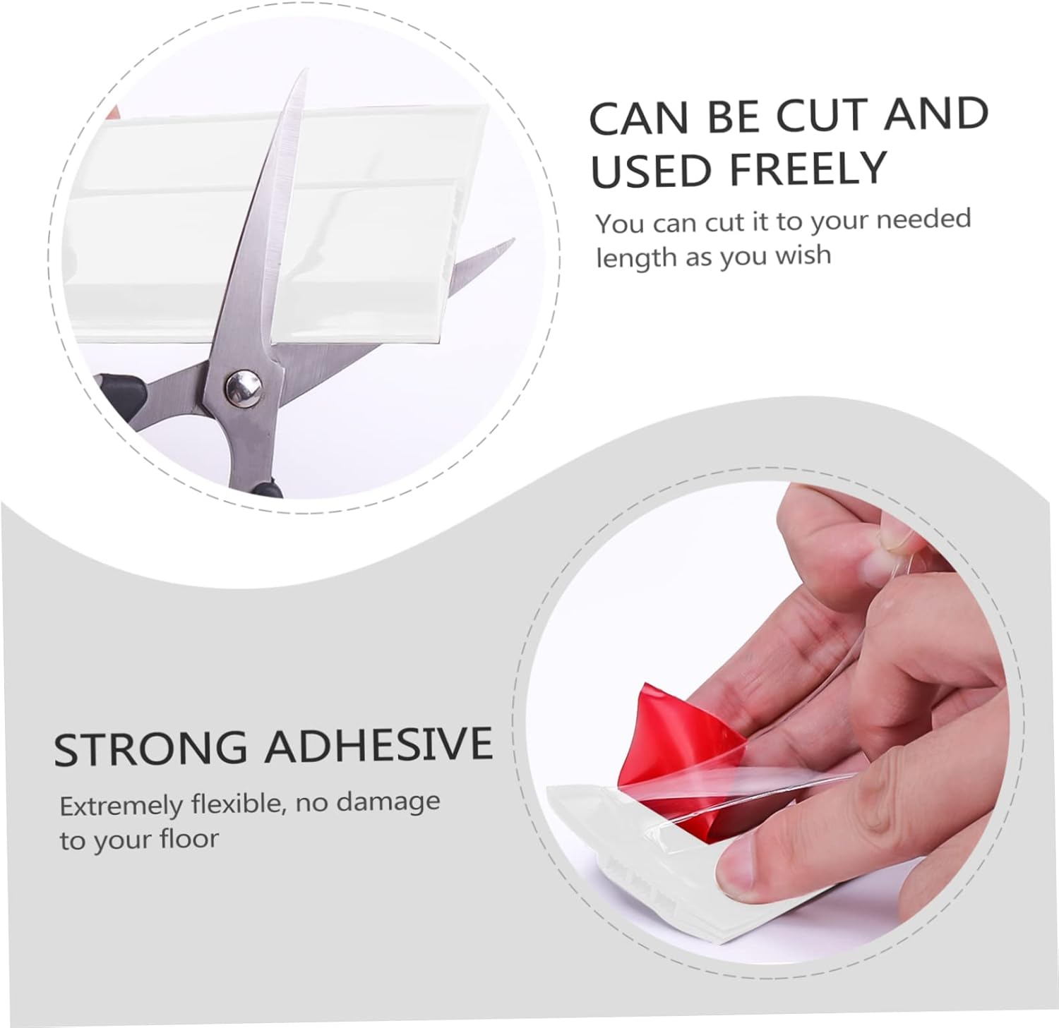 Lurrose Door Frame Seal 28mm Draft Stopper Weatherproof Sound Insulation Strip