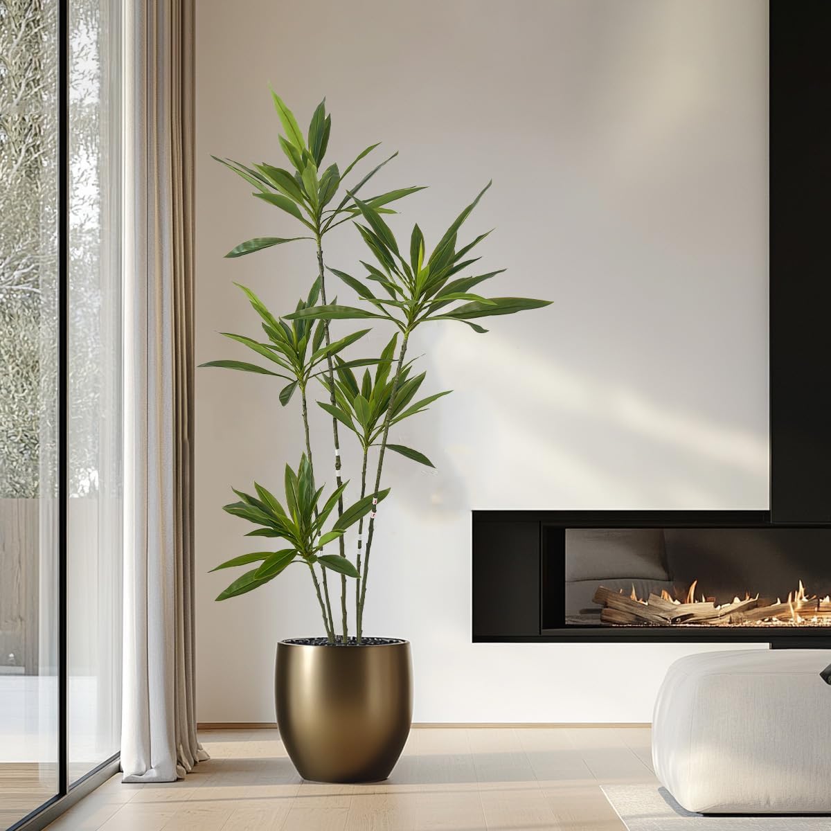 Artificial Cordyline Plant 6 Ft Tall with Pot