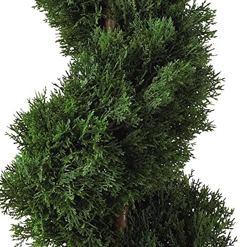 Nearly Natural 2ft Cedar Spiral Silk Tree