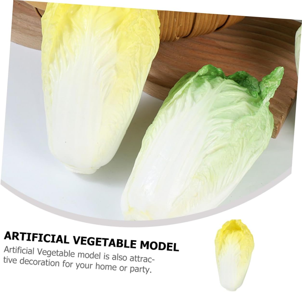 Lifelike Chinese Cabbage Artificial Decor for Kitchen Display