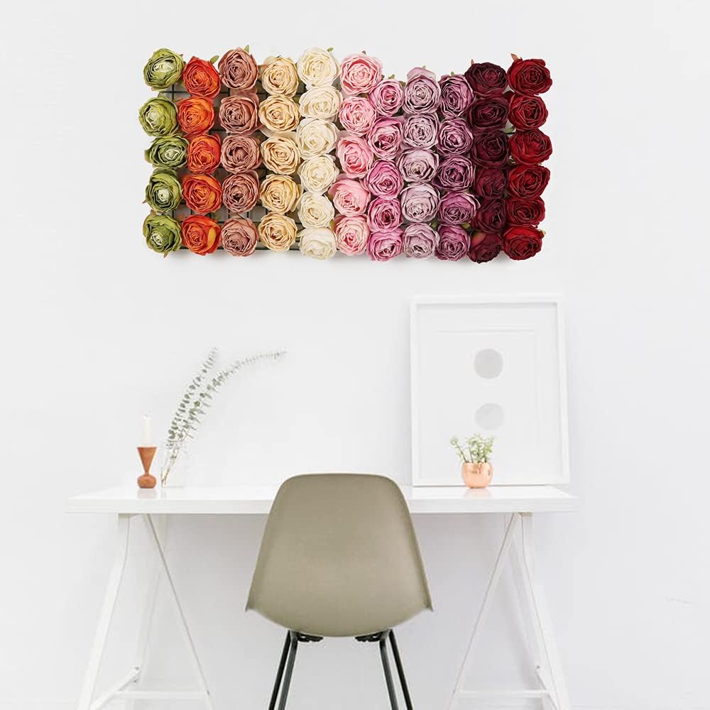 IPOPU Pink Artificial Roses 25PCS with Stems